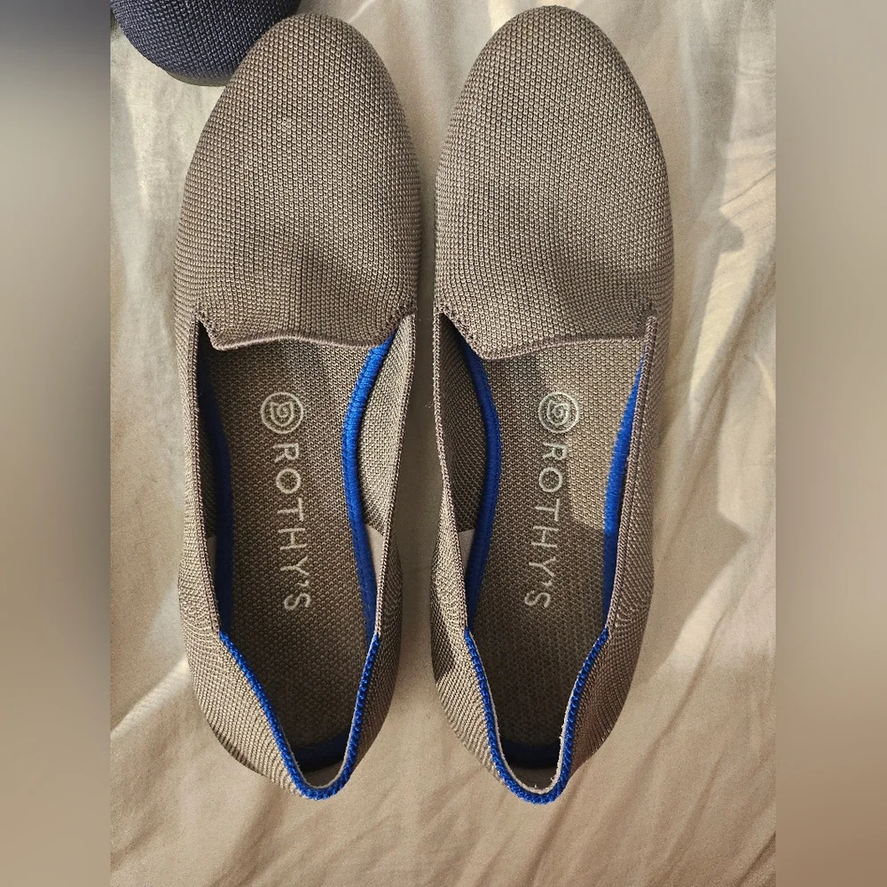Women's‎ Rothy’s Lot size 8.5, 3 Pairs, Used, Blue, Grey, Mocha